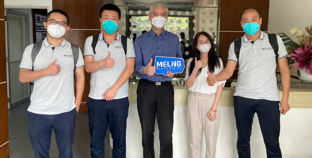 El equipo biomédico de Meling visitó Yakarta