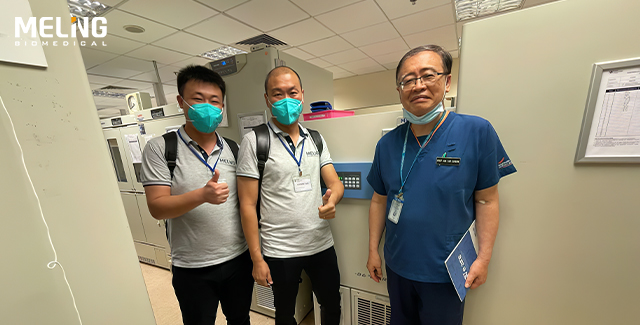 Los congeladores biomédicos de Meling funcionan bien en un hospital de Singapur